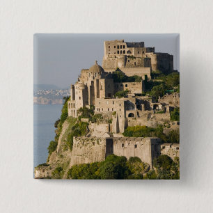 Badge Carré 5 Cm ITALIE, Campanie, baie de Naples), ISCHIA,