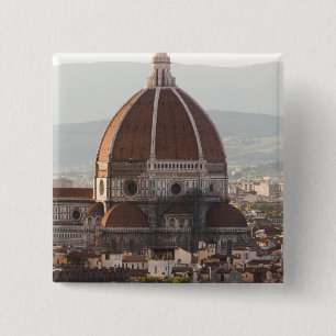 Badge Carré 5 Cm Italie, Florence, Dôme du Duomo
