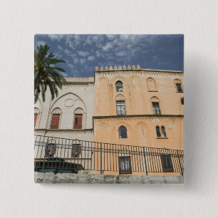 Badge Carré 5 Cm Italie, Sicile, Palerme, Palazzo dei Normanni