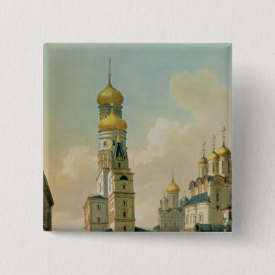 Badge Carré 5 Cm Ivan la grande tour de Bell à Moscou