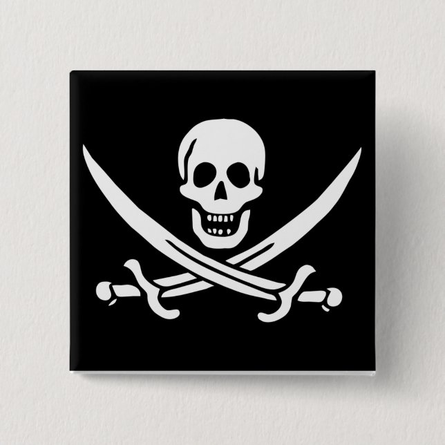 Badge Carré 5 Cm jackrackham (Devant)