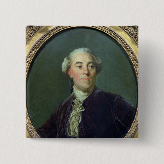 Badge Carré 5 Cm Jacques Necker c.1781 (Devant)
