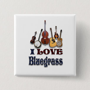 BADGE CARRÉ 5 CM J'ADORE BLUEGRASS-BOUTON