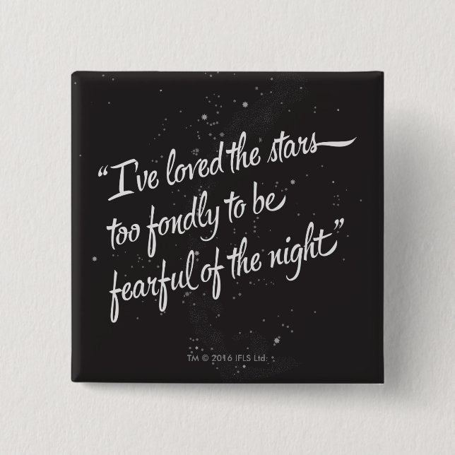 Badge Carré 5 Cm J'ai aimé les étoiles (Devant)