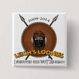 Badge Carré 5 Cm J'ai survécu au relu