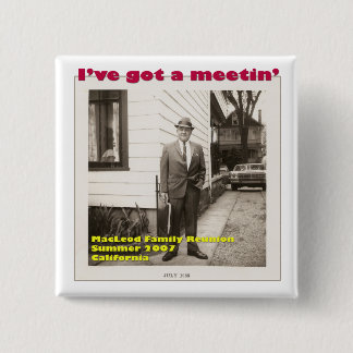 Badge Carré 5 Cm J'ai un bouton de Meetin