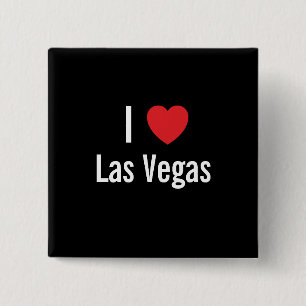 Badge Carré 5 Cm J'aime Las Vegas