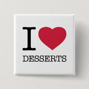 BADGE CARRÉ 5 CM J'AIME LES DESSERTS