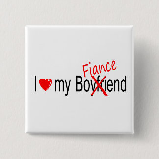 Badge Carré 5 Cm J'Aime Ma Fiance