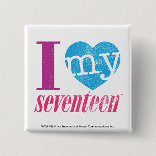 Badge Carré 5 Cm J'aime mon Aqua 17