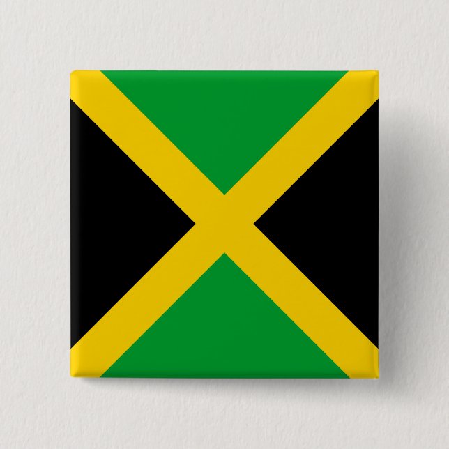 Badge Carré 5 Cm Jamaïque (Devant)