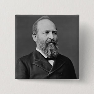Badge Carré 5 Cm James Abram Garfield