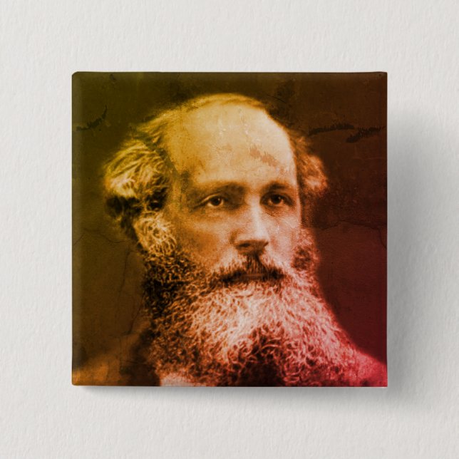 Badge Carré 5 Cm James Clerk Maxwell (Devant)