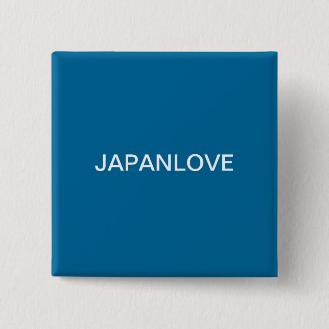 BADGE CARRÉ 5 CM JAPANLOVE (Devant)