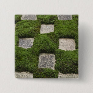 Badge Carré 5 Cm Japon, Kyoto, Temple Tofukuji, Jardin