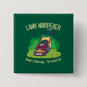 Badge Carré 5 Cm Jardin Jardin de la tondeuse de pelouse Whisperer