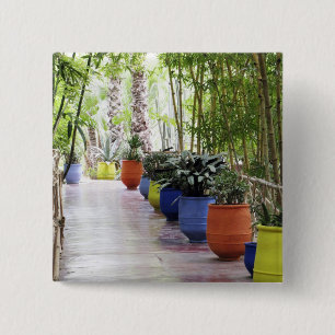 Badge Carré 5 Cm Jardin Majorelle, Jardin Majorelle, désormais un e