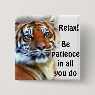 Badge Carré 5 Cm J'attends_