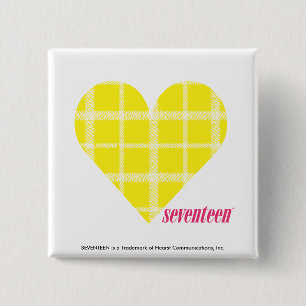 Badge Carré 5 Cm Jaune 2 de plaid