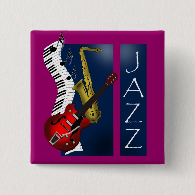 Badge Carré 5 Cm Jazz (Devant)