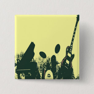 Badge Carré 5 Cm Jazz it Up/Band