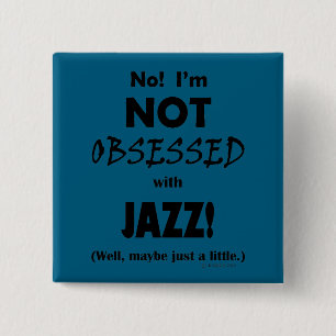 Badge Carré 5 Cm Jazz Obsédé