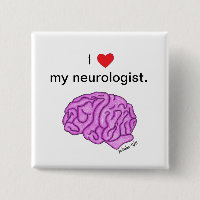 "Je [coeur] bouton de mon neurologue"