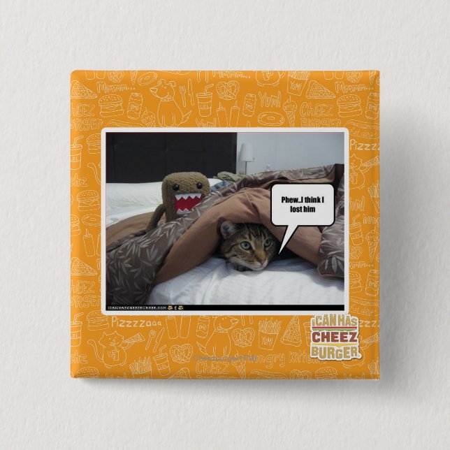 Badge Carré 5 Cm Je crois que je l'ai perdu (Devant)