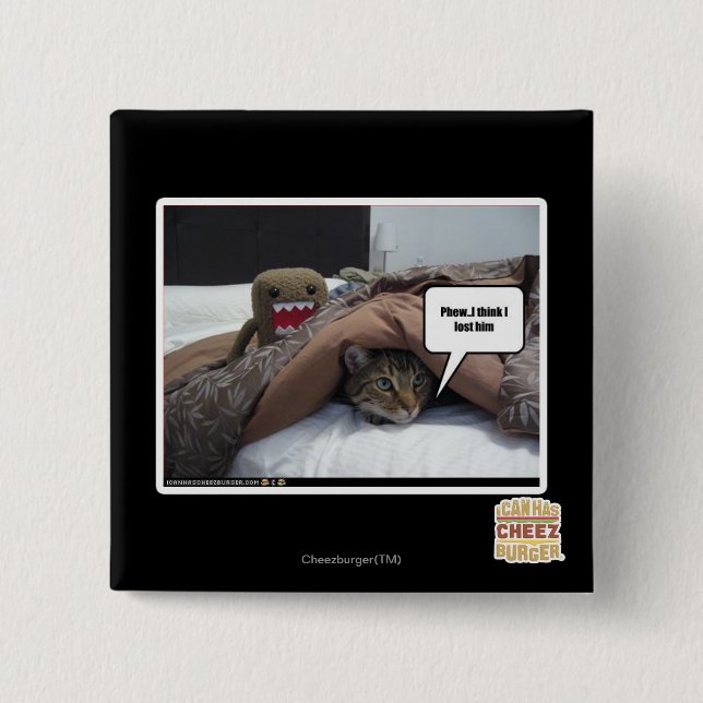 Badge Carré 5 Cm Je crois que je l'ai perdu (Devant)