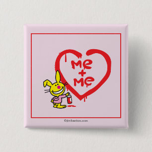 Badge Carré 5 Cm Je + Je