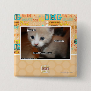 Badge Carré 5 Cm Je ne l'ai pas fait