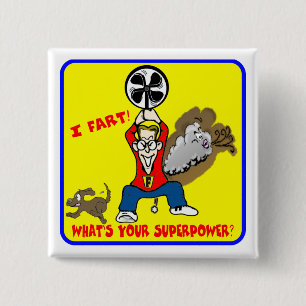 Badge Carré 5 Cm Je pète ce qui est votre bouton de la