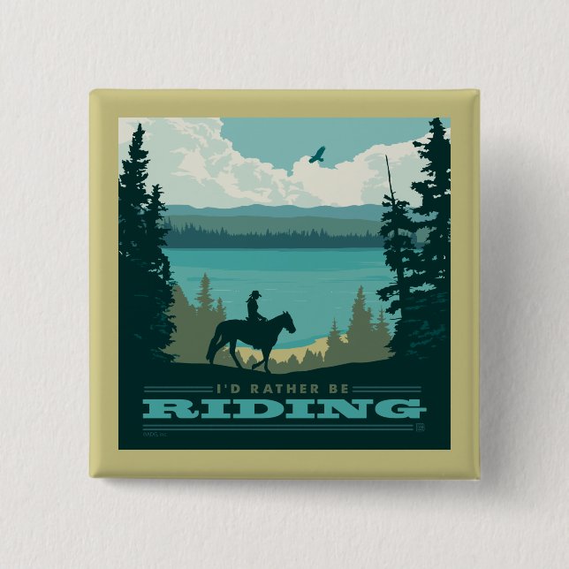 Badge Carré 5 Cm Je Préférerais Me Rendre (Devant)