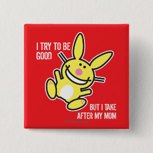 Badge Carré 5 Cm Je prends après ma maman