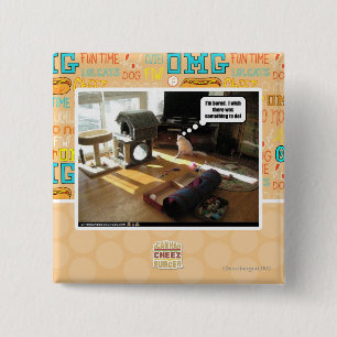 Badge Carré 5 Cm Je souhaite qu'il y ait eu quelque chose faire