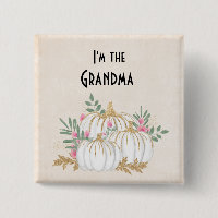 Je suis la grand-mère Citrouille blanche et or aqu