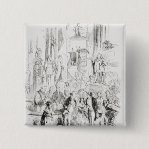 Badge Carré 5 Cm Je suis marié