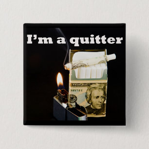 Badge Carré 5 Cm Je suis un renonceur