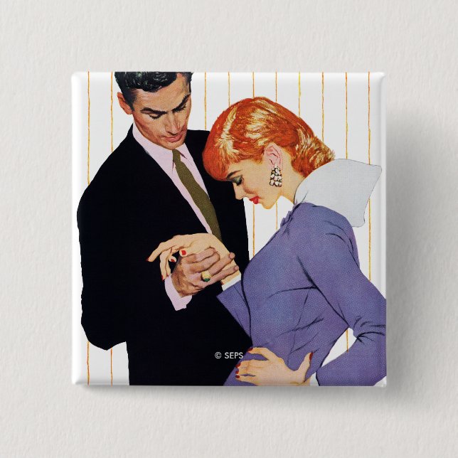 Badge Carré 5 Cm Je T'Aime, Mama Girl 2 (Devant)