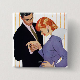 Badge Carré 5 Cm Je T'Aime, Mama Girl 2