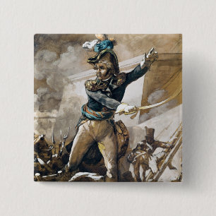 Badge Carré 5 Cm Jean Baptiste Kleber