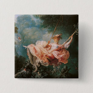 Badge Carré 5 Cm Jean-Honoré Fragonard, La Coupe