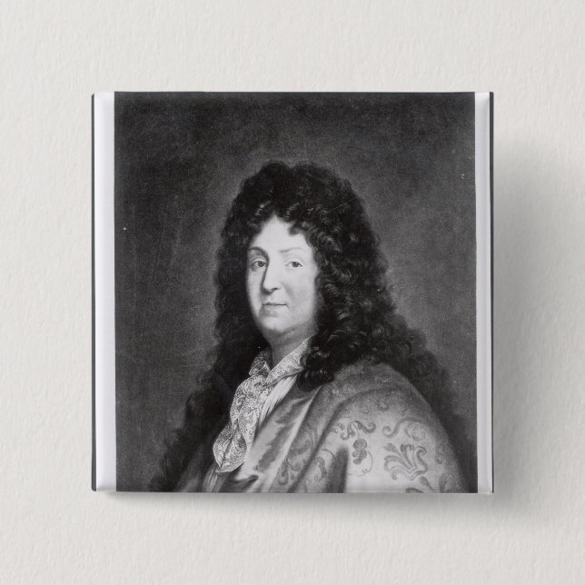 Badge Carré 5 Cm Jean Racine (Devant)