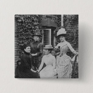 Badge Carré 5 Cm Jennie Jerome, plus défunte Madame Randolph