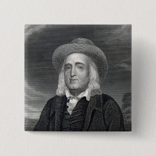 Badge Carré 5 Cm Jeremy Bentham de la 'galerie des portraits