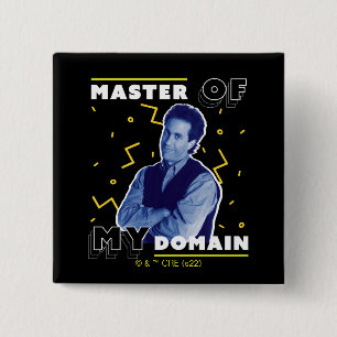 Badge Carré 5 Cm Jerry Seinfeld   Master of My Domain