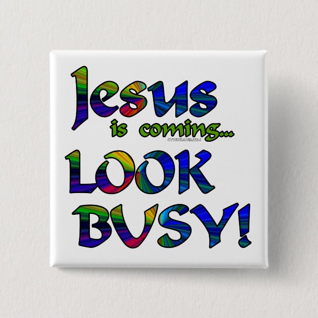 Badge Carré 5 Cm Jésus a prochains… 2 ans (Devant)