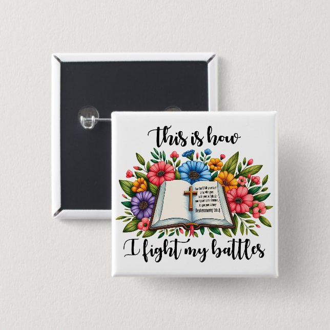 Badge Carré 5 Cm Jésus Christ Pâques Jésus Chrétien hommes, femmes, (Devant & derrière)