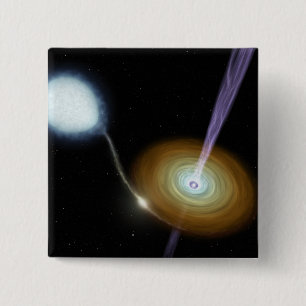 Badge Carré 5 Cm Jets de matériel fuyant