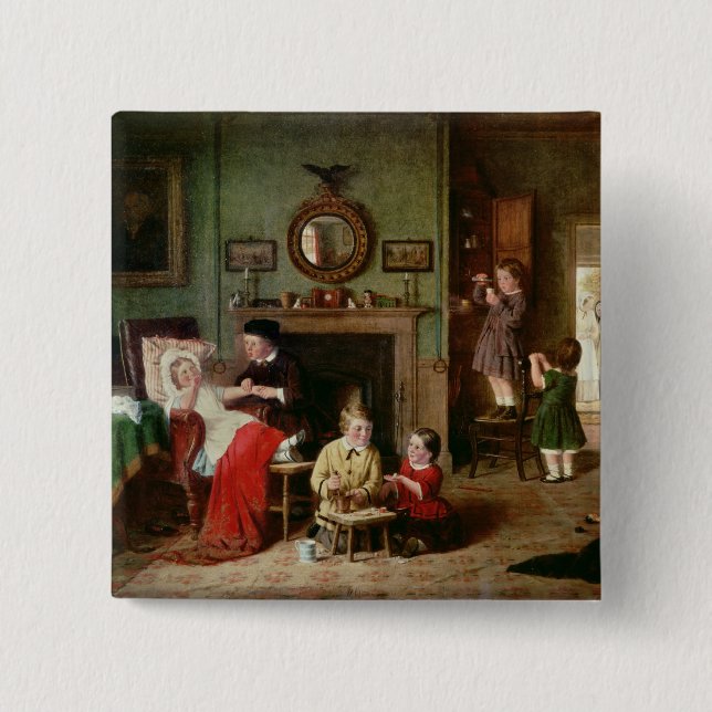 Badge Carré 5 Cm Jeu aux médecins (Devant)